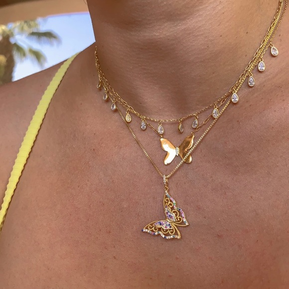 🎉HP🎉Butterfly Necklace | 14k Gold Filled - Picture 4 of 5